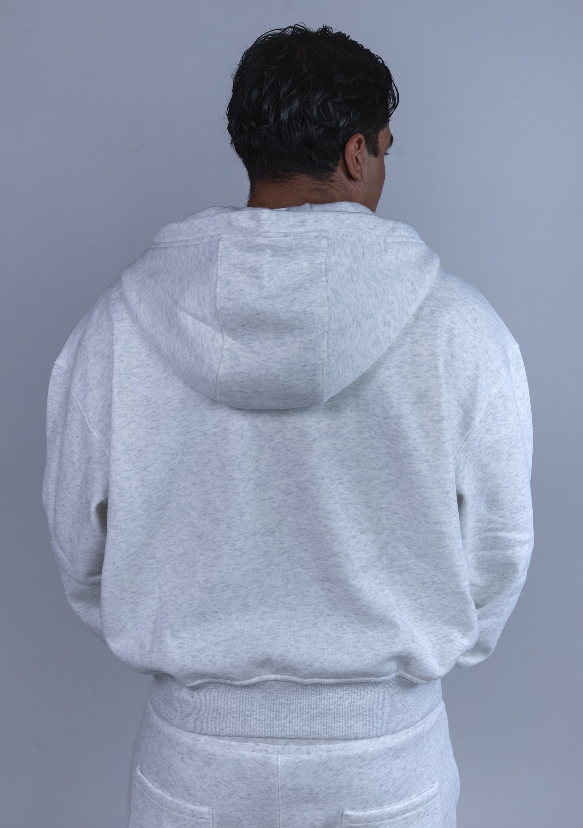 CLOUD GRAY ZIP-HOODIE