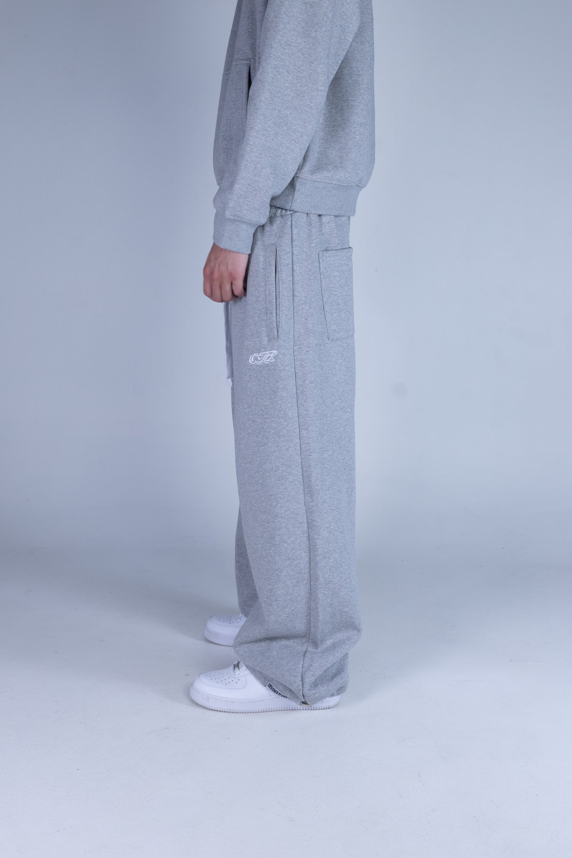 STONE GRAY BAGGY TROUSER