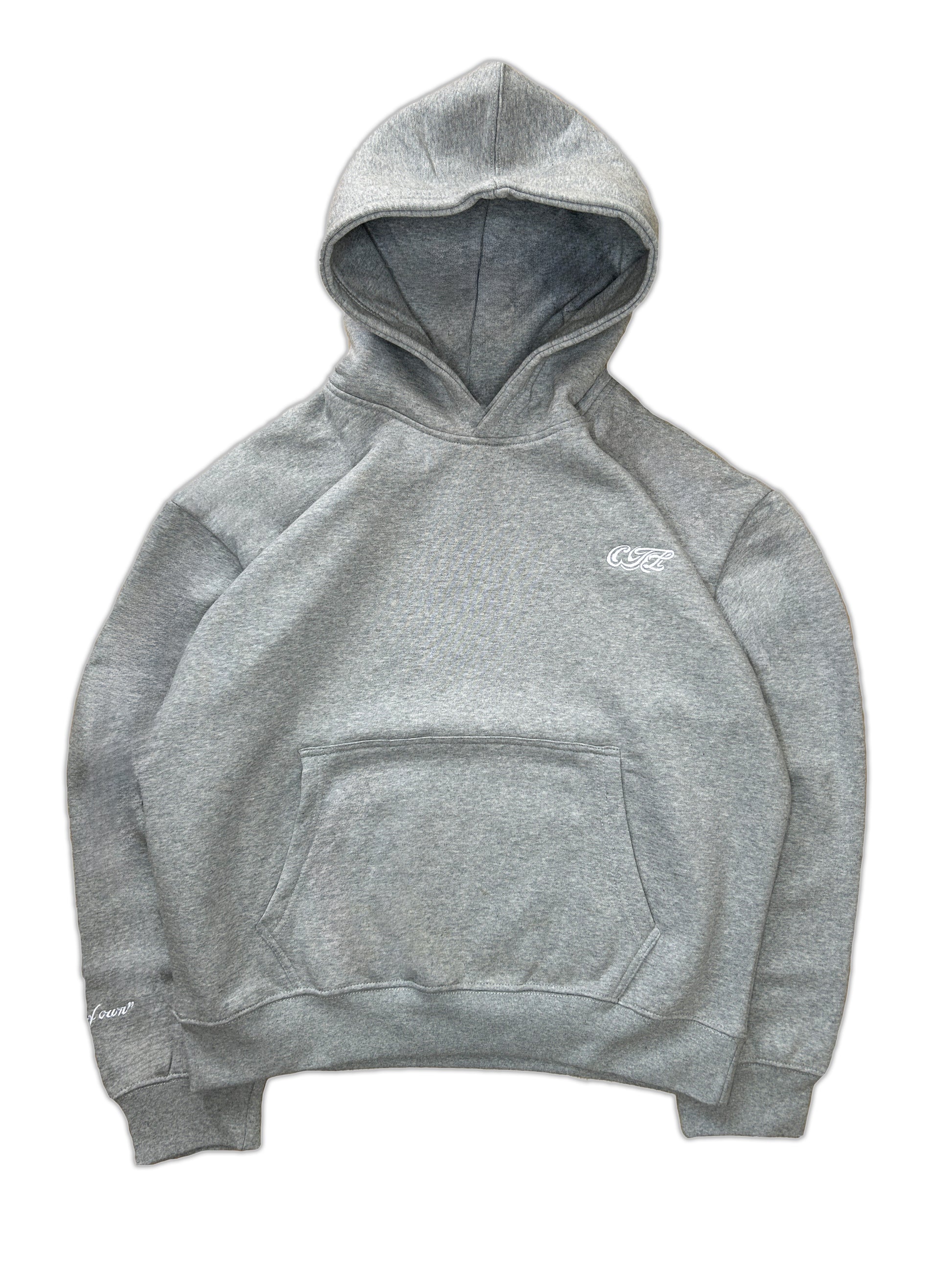 STONE GRAY BOXY HOODIE