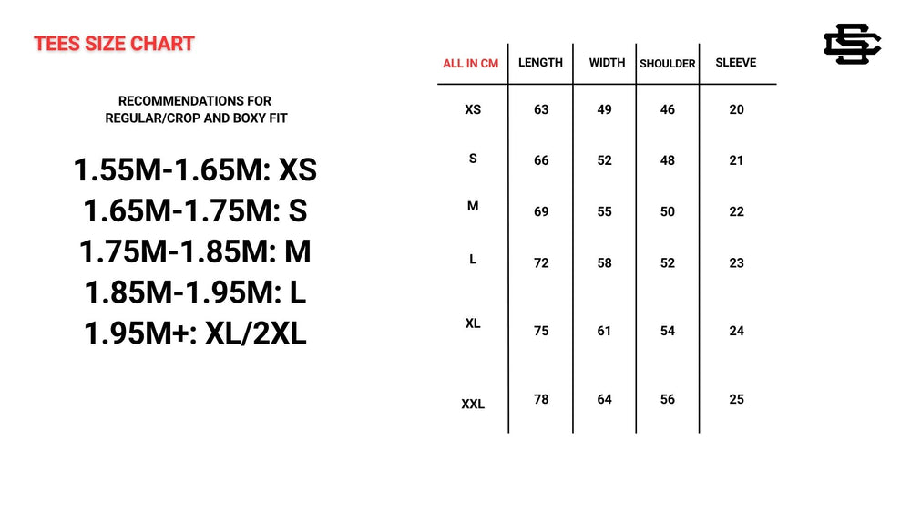 Size chart image