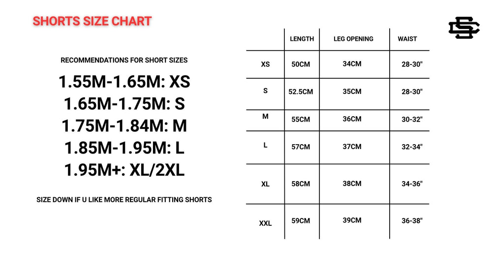 Size chart image