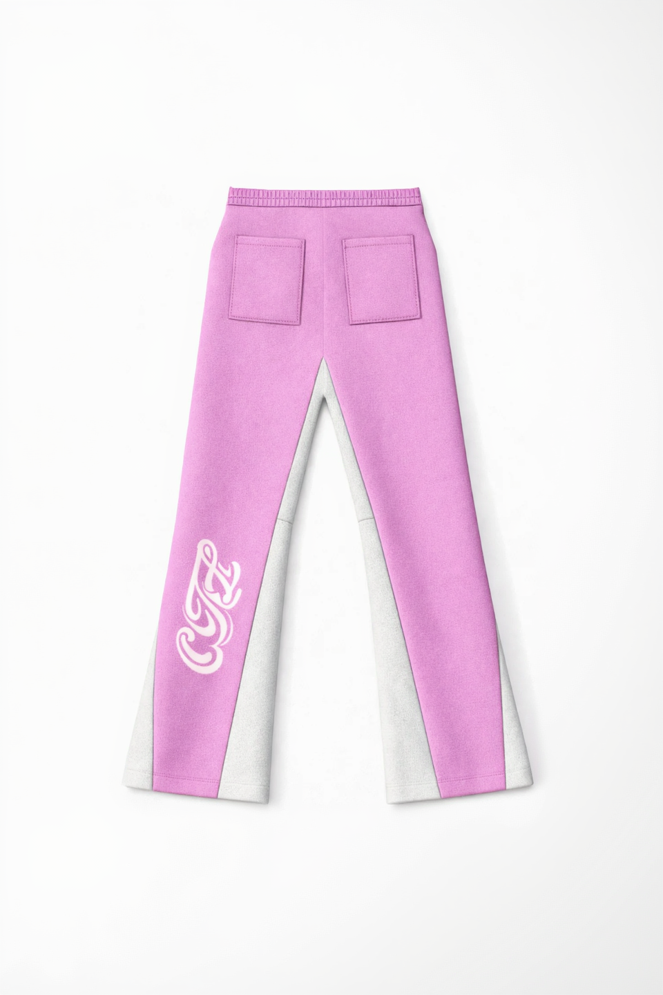 PINK FLARED JOGGERS