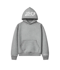 GRAY FLARED HOODIE