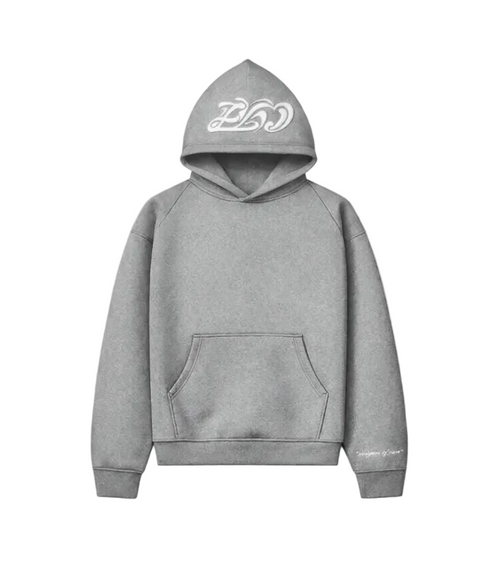 GRAY FLARED HOODIE