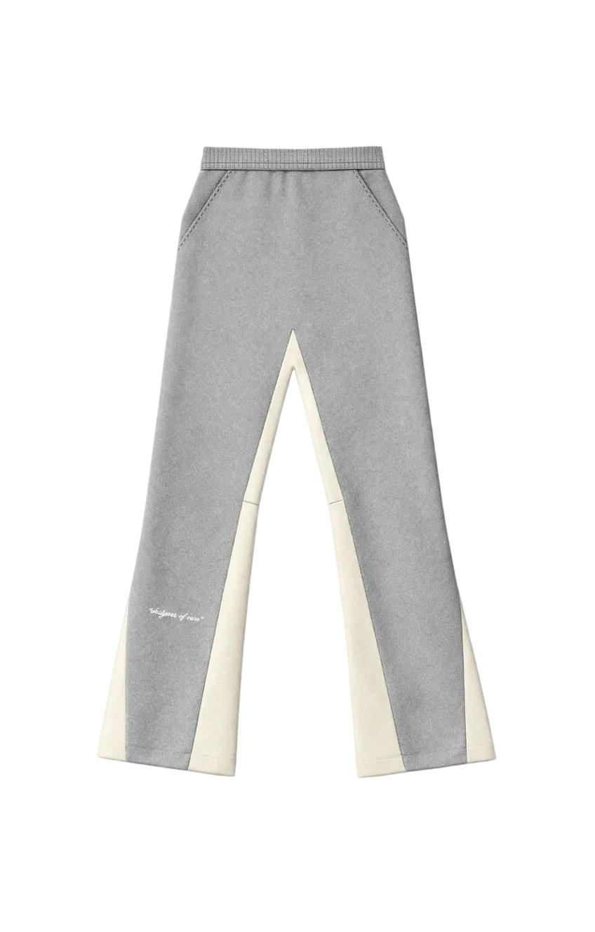 GRAY FLARED JOGGERS