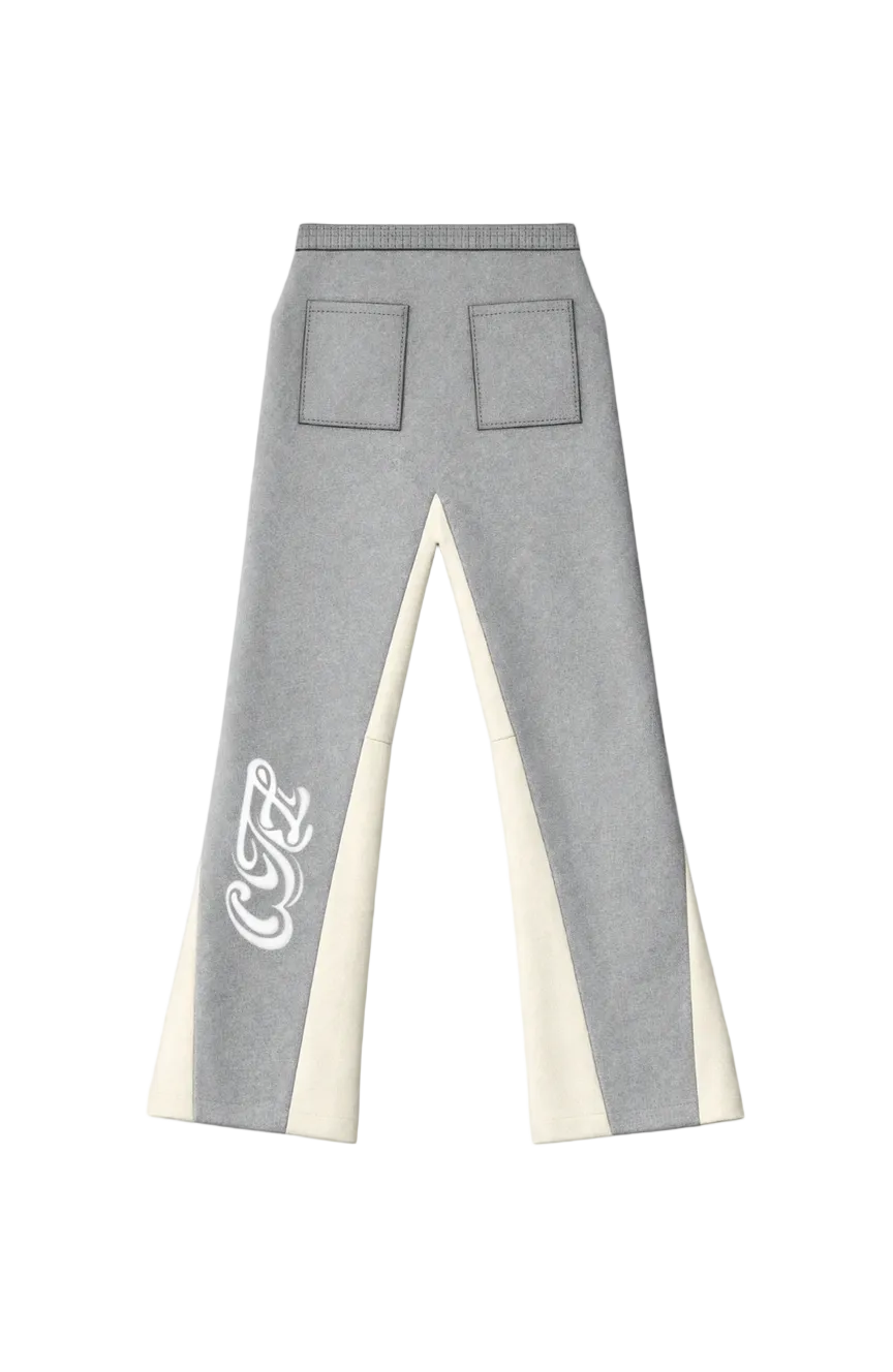 GRAY FLARED JOGGERS