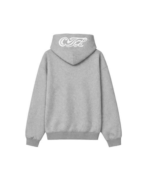 GRAY FLARED HOODIE