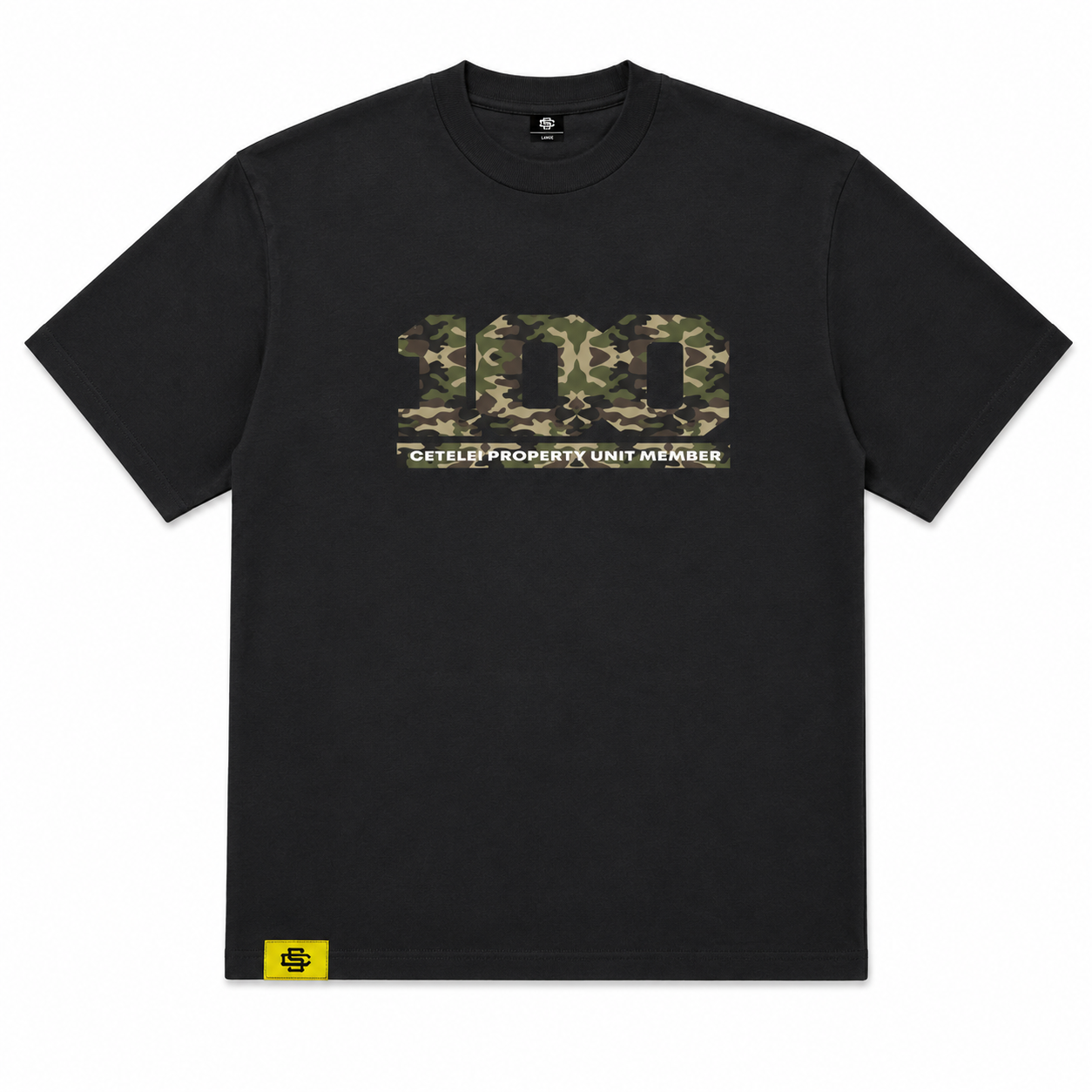 Camo Logo Tee Black
