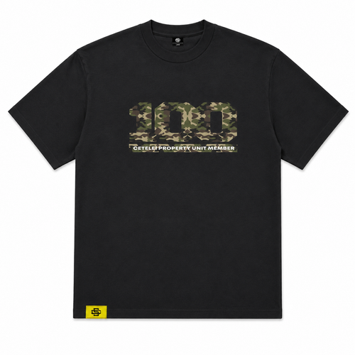 Camo Logo Tee Black