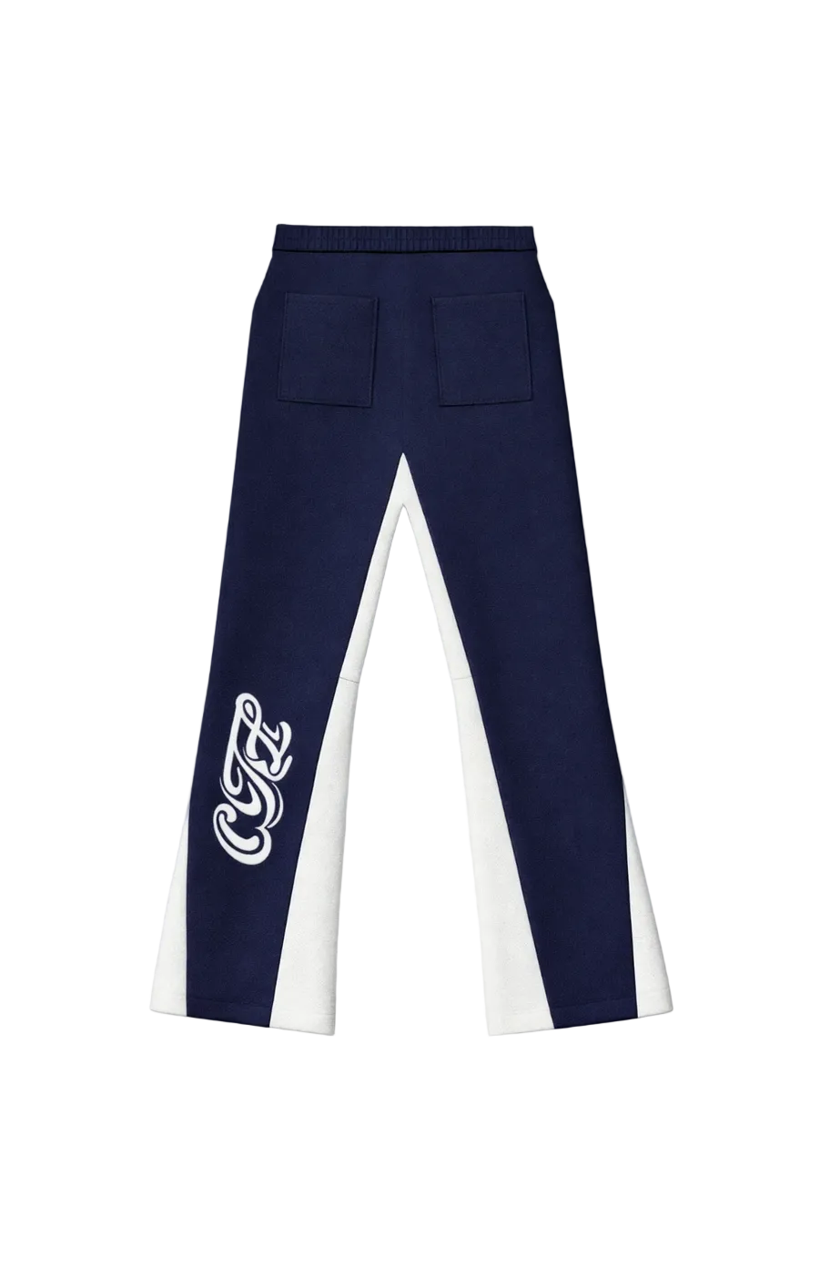 NAVY BLUE FLARED JOGGERS