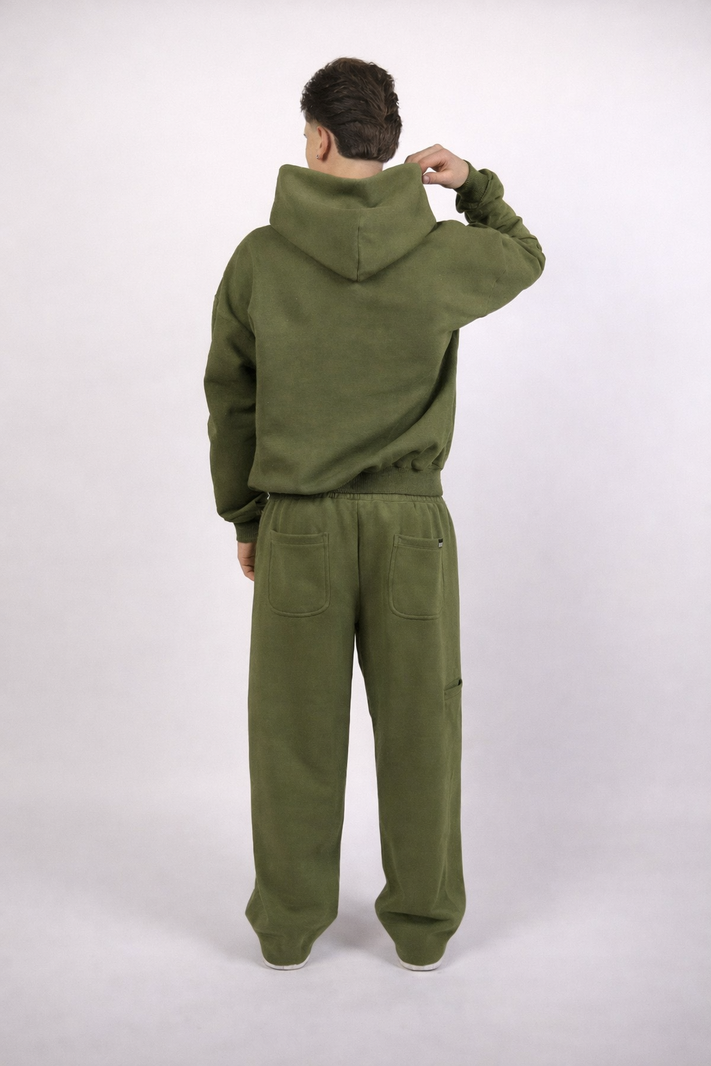 SOFT CORE KHAKI GREEN HOODIE