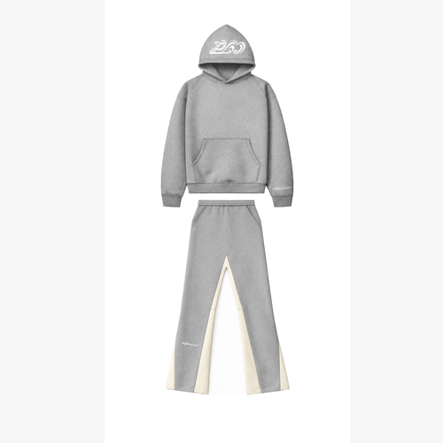 GRAY FLARED TRACKSUIT