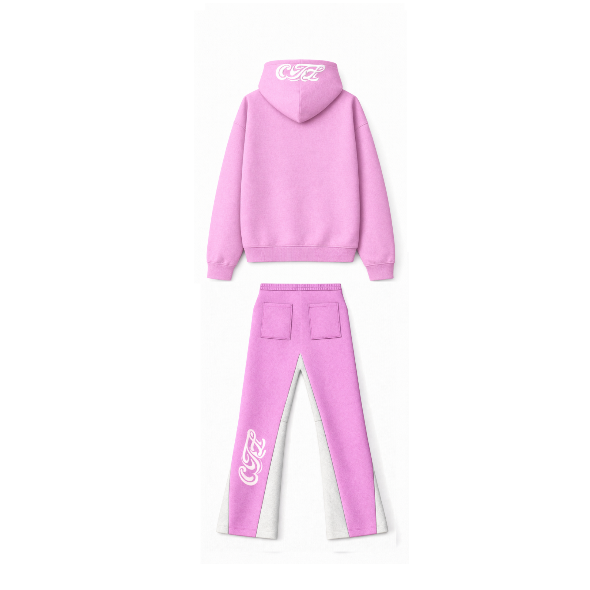 PINK FLARED TRACKSUIT