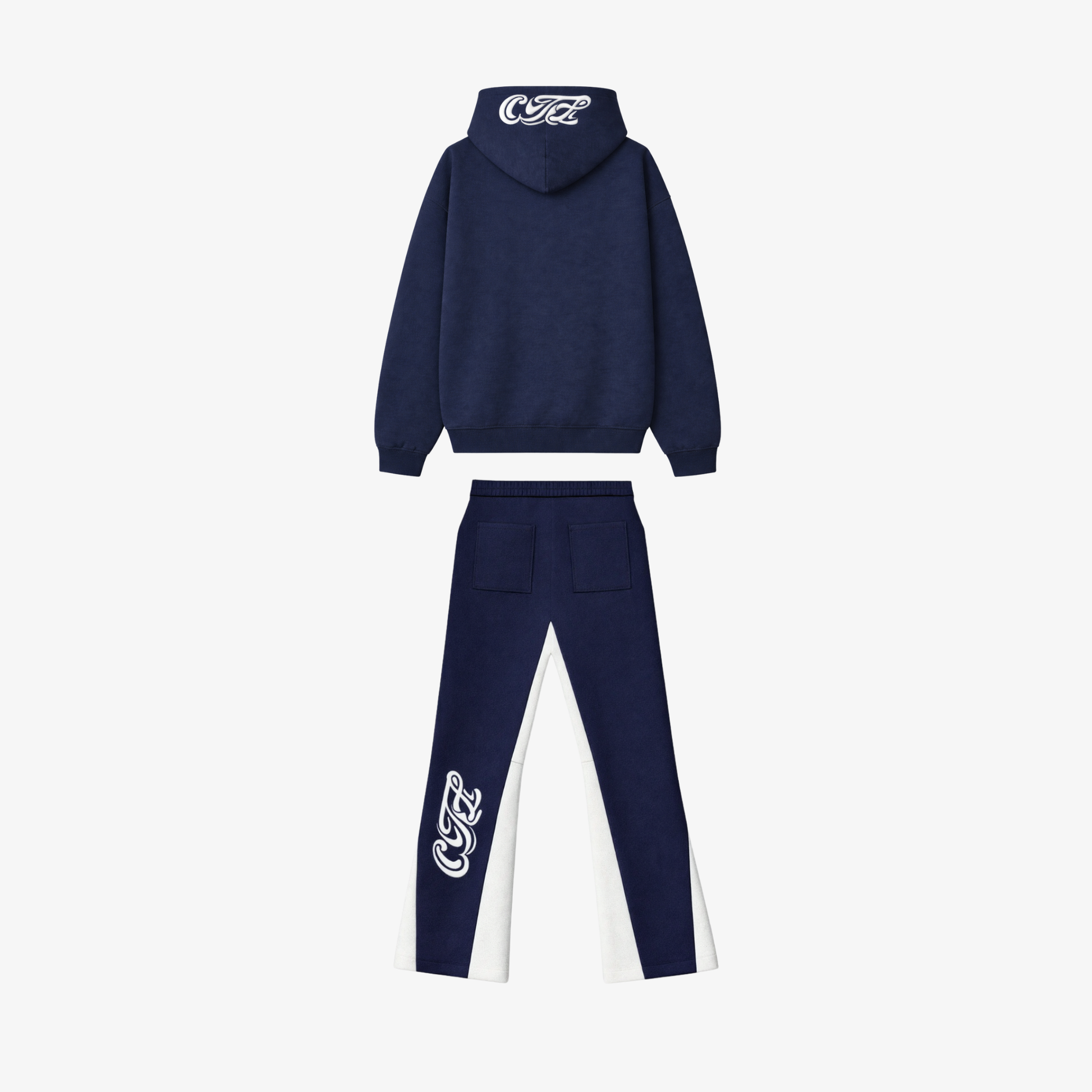 NAVY FLARED TRACKSUIT