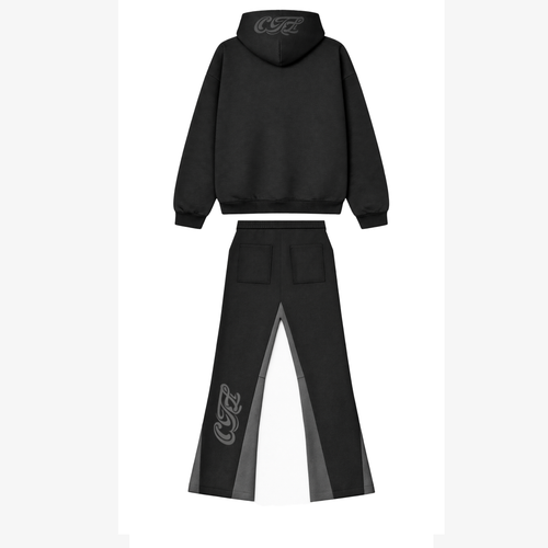BLACK FLARED TRACKSUIT