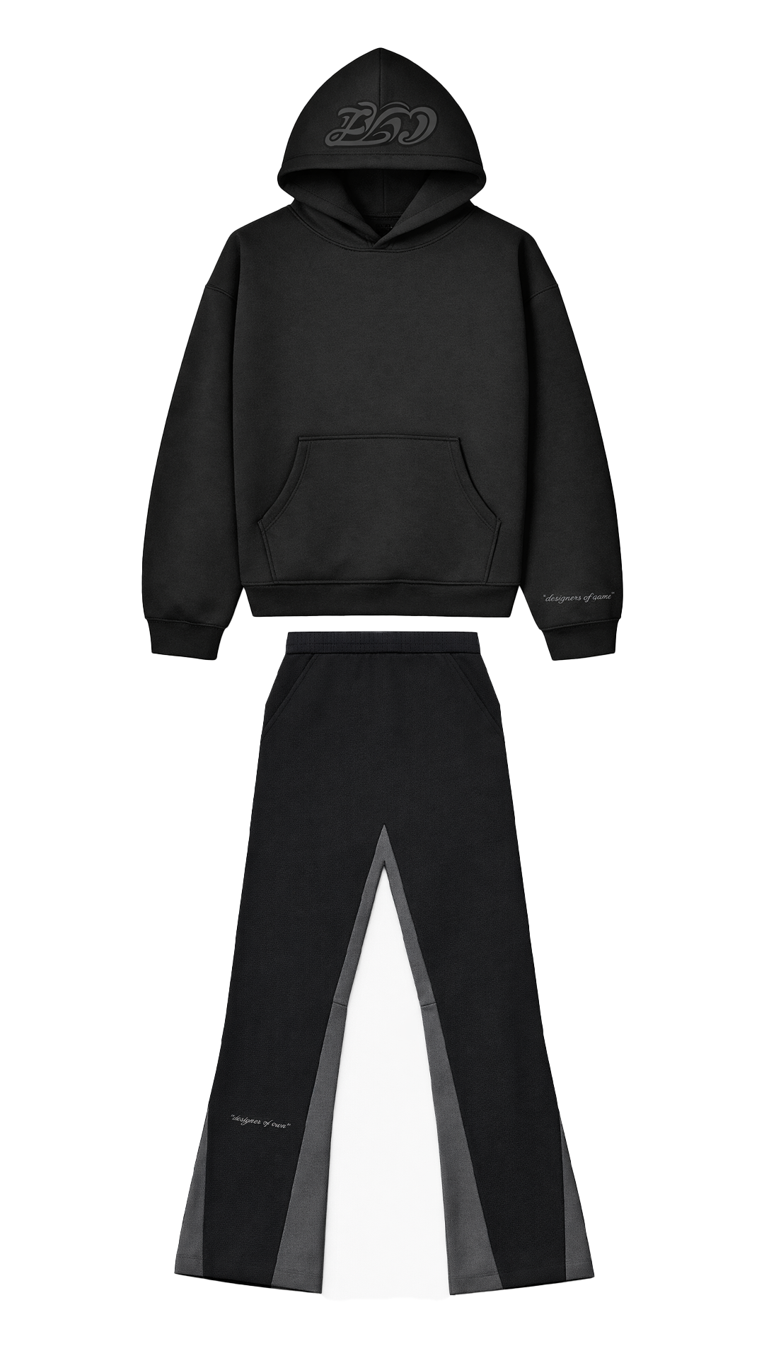 BLACK FLARED TRACKSUIT