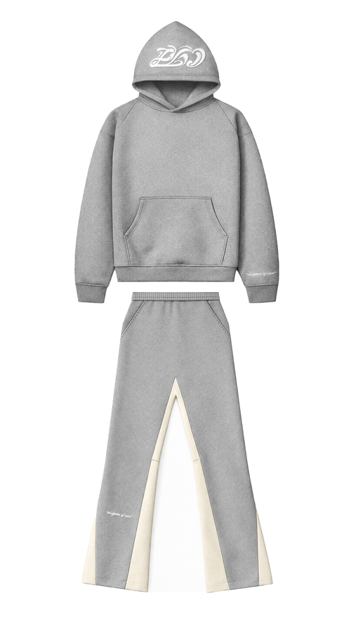 GRAY FLARED TRACKSUIT